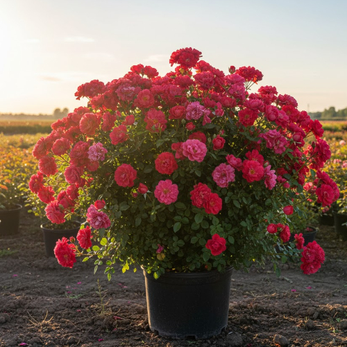 Роза Флорибунда Черри Боника купить