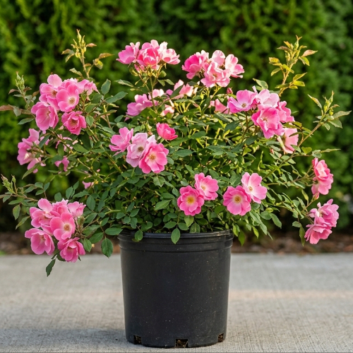 Роза почвопокровная Пинк Нокаут купить